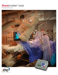 Avoximeter 1000E Brochure