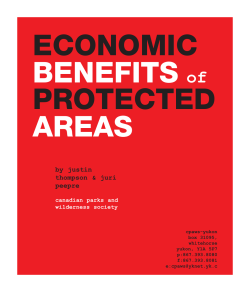 Economic Benefits of Protected Areas