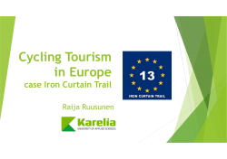 Cycling Tourism in Europe case Iron Curtain Trail