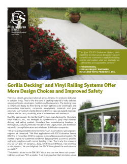 Gorilla Decking And Vinyl Railing Systems Offer More Design - ICC-ES