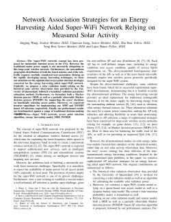 Network Association Strategies for an Energy