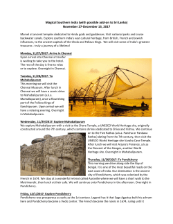 Magical Southern India (with possible add