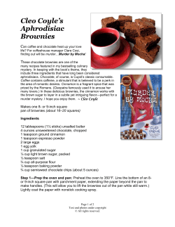 Aphrodisiac Brownies from Cleo Coyle