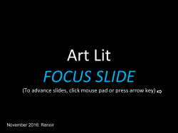 To advance slides, click mouse pad or press arrow key