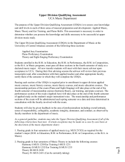 Upper Division Qualifying Assessment