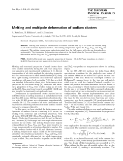 Melting and multipole deformation of sodium clusters