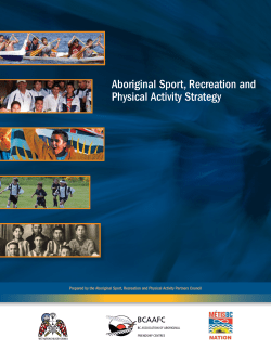 Aboriginal Sport, Recreation and Physical Activity