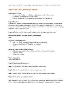 Project: Tie Knots, Bends and Hitches