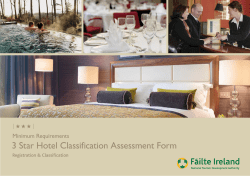 3 Star Hotel Classification Assessment Form