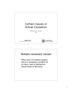 Certain Issues in Actual Causation