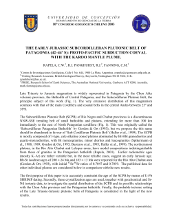 EL PLUTONISMO TRIASICO-JURASICO DE LA PATAGONIA