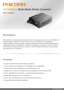 10/100Mbps Multi-Mode Media Converter