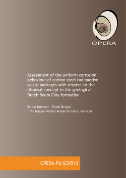 Projectplan &ldquo;OnderzoeksProgramma Berging van