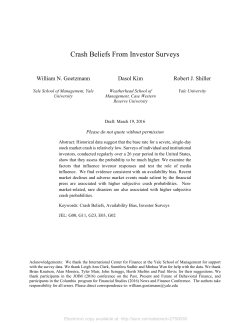 Crash Beliefs From Investor Surveys