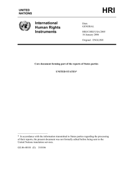 International Human Rights Instruments