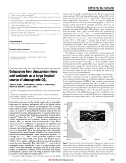 Outgassing from Amazonian rivers and wetlands as a large tropical