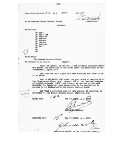 THAT the liquor, as set