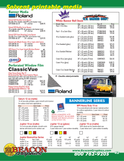 Solvent printable media