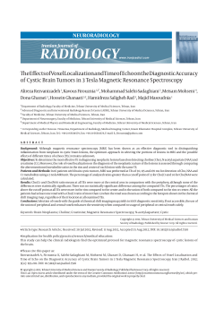 Full Text  - Iranian Journal of Radiology