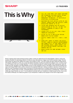 LC-70UQ10EN - LC70UQ10EN - LED TV
