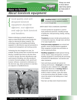 About livestock equipment