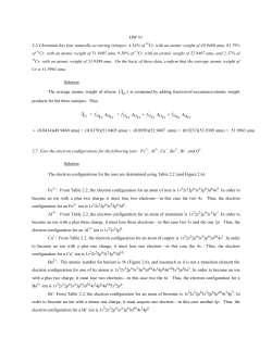 HW #1 2.2 Chromium has four naturally