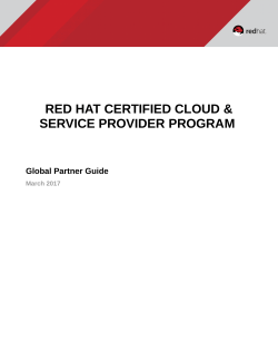 CCSP Program Guide - Red Hat Partner Connect