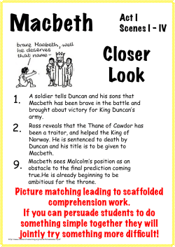 Macbeth A Closer Look - Collaborative Learning Project
