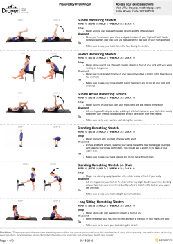 Supine Hamstring Stretch Seated Hamstring Stretch Supine Active