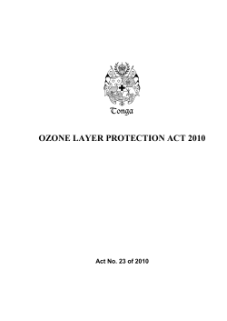 ozone layer protection act 2010