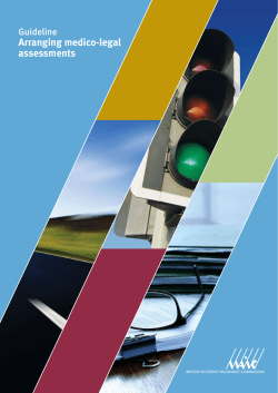 Guideline for Arranging medico-legal assessments