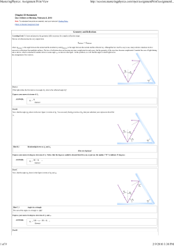 MasteringPhysics: Assignmen