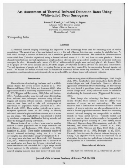 Assessment of Thermal Infrared Detection Rates Using White
