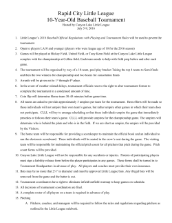 Rapid City Little League 10-Year