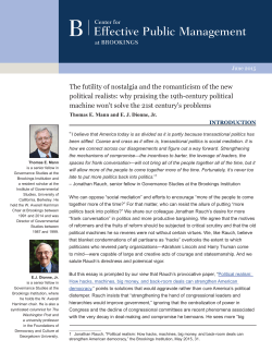 Effective Public Management