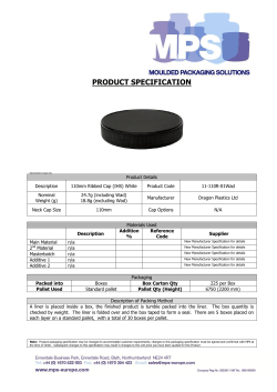 product specification - mps