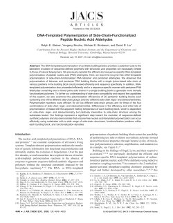 DNA-Templated Polymerization of Side-Chain