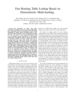 Fast Routing Table Lookup Based on Deterministic Multi