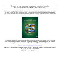 2013 Gao P. Rill and Gully Development Processes. In