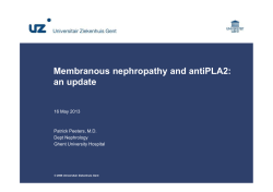 Membranous nephropathy and antiPLA2