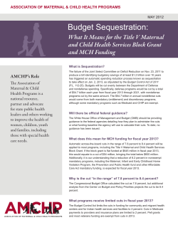 Budget Sequestration