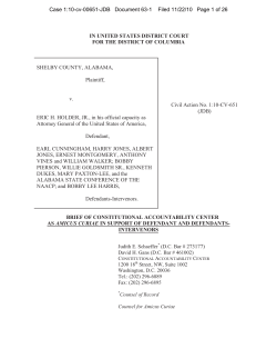 Amicus Brief filed by Constitutionally Accountability Center