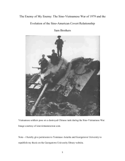 The Sino-Vietnamese War