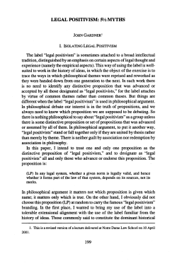 LEGAL POSITIVISM - Oxford Academic