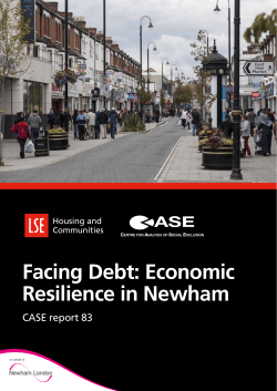 Facing Debt: Economic Resilience in Newham