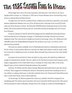 The-1925-Serum-Run-t.. - Visit Nome | Nome, Alaska