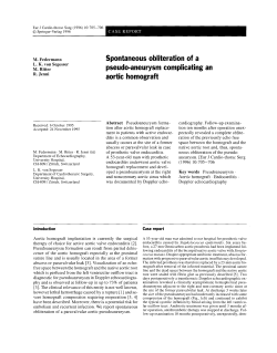 Spontaneous obliteration of a pseudo
