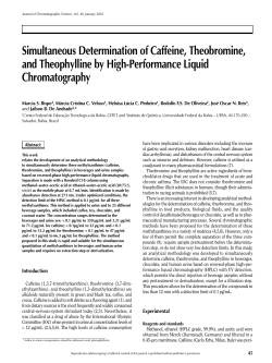 Simultaneous Determination of Caffeine, Theobromine, and
