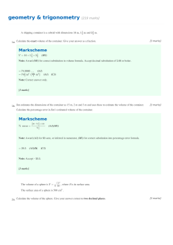 test 7(geometry___trigonometry) marking scheme