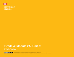 Grade 4: Module 2A: Unit 3: Overview